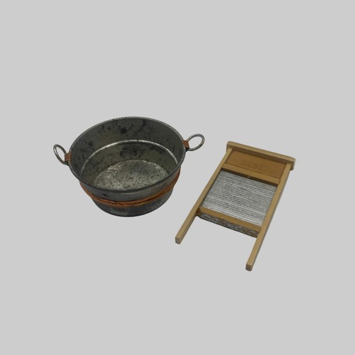 Washing tub and scrubbing