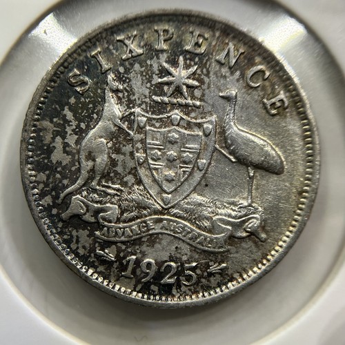 1925 sixpence coin very - 1925,