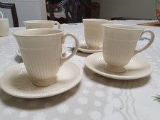 Wedgwood Vintage Tea Cups And Saucers Set Of 4
