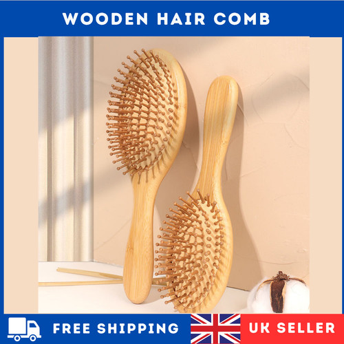 Natural bamboo wooden hair - wooden,