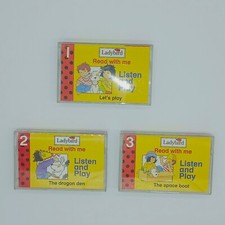 LADYBIRD READ WITH ME LISTEN AND PLAY 3 CASSETTE TAPES 1 2 & 3