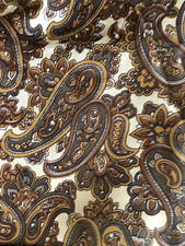 mens vintage brown paisley