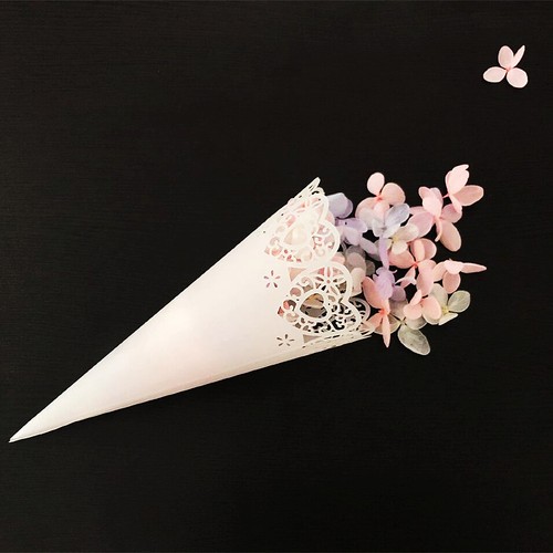 50pcs wedding confetti cone - wedding,