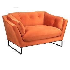 Burnt Orange The Snuggler Chair Velvet Ex Display Unboxed *Minor Mark