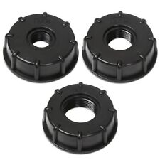 Durable 1" 3/4" Plastic Adaptor Connector Threaded Cap IBC Tank Fittings Coarse