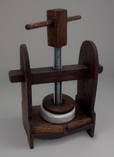 Dolls House artisan handmade working cheese press 1/12th Scale