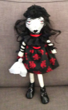 Gothic rag doll cloth - doll,