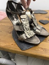 Next Pewter Silver Leather