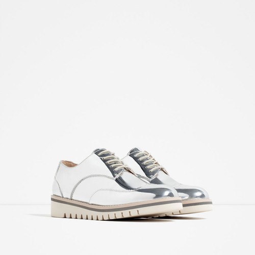 Zara women silver metallic - women's,
