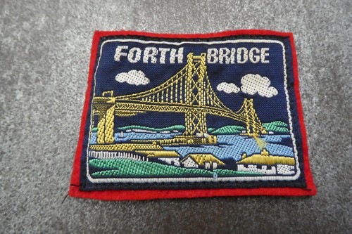 Forth bridge woven cloth patch - bridge,