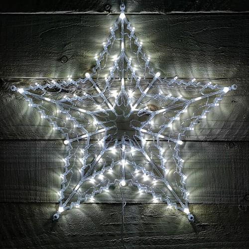 50cm white 100 led window - 100, star