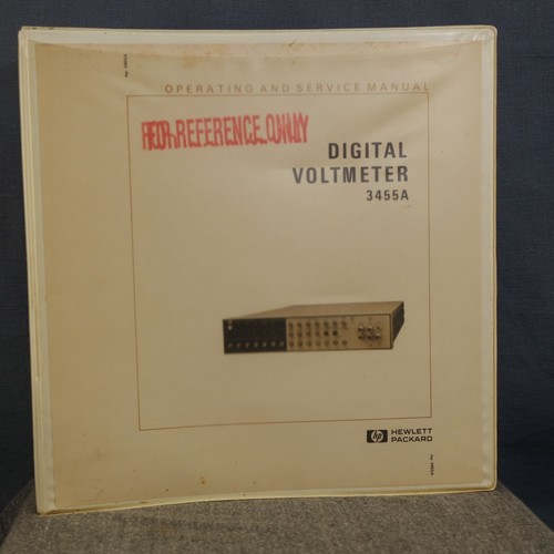 3480c digital voltmeter - hp,