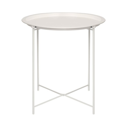 Matt round steel tray - matt,