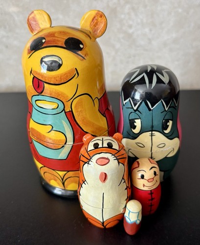 Winnie the pooh wooden nesting - wooden,
