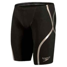 NWT  -  Speedo Fastskin Lzr Racer X Male Jammer Black / Gold  |  Size:  21
