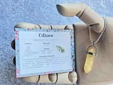 Citrine Necklace Pendant