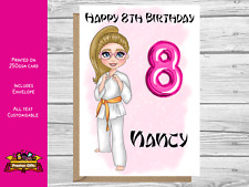 Martial Arts Birthday card for