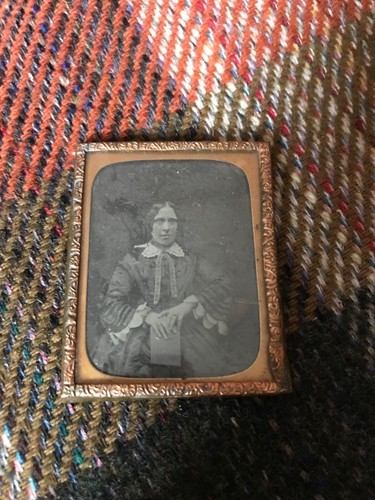 Antique framed daguerreotype - antique,