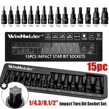 15pc Impact Torx Bit Socket