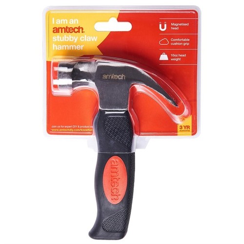 Small 10oz stubby claw hammer - small,