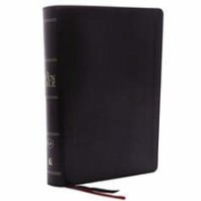 The KJV Open Bible: Complete Reference System, Black Leathersoft, Red Letter, Co
