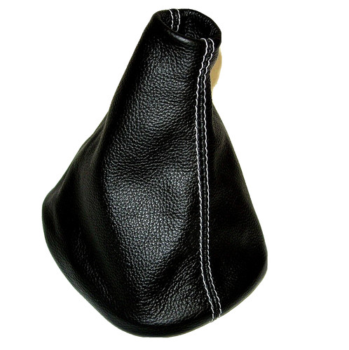 Gear shift knob leather black - gear,