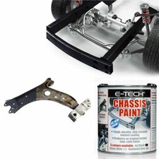 E-Tech Quick Repair Protect Restore Car Underbody Chassis Paint JET BLACK 500ml