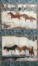 Horse Fabric Panel Pattern 31