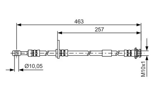 Flexible brake hose 987 481 - 987,