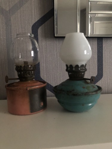 Vintage small oil lamps - vintage,
