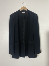 Caroline Charles Black Jacket - Sz 16 - Made In UK