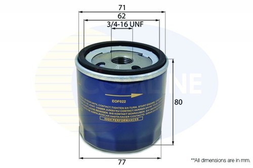 Engine oil filter comline - filter, for