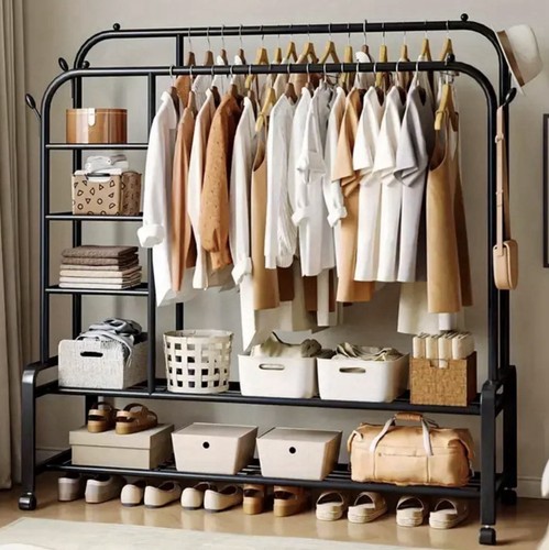 Clothing rack with shelves - rack,