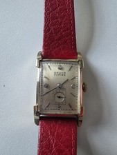 Vintage Gruen Curvex Precision Diamond Dial 1940s 17 Jewel Mens Watch