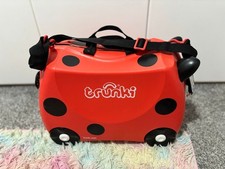 Trunki Harley the Ladybug Ride-On Suitcase for Kids Red