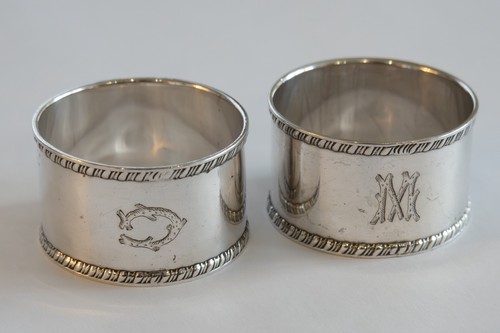 Pair edwardian sterling silver - pair,