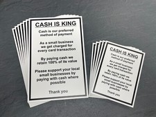 CASH PAYMENT SIGN FOR SHOP