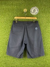 IJP DESIGN x IAN POULTER, Mens W30”, Navy, Mid Length Golf Shorts,*EX COND*