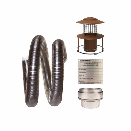 Multifuel flexible flue liner - flexible,