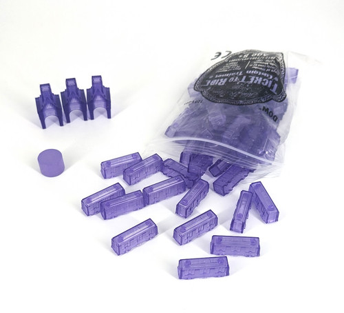 Purple translucent promo train - purple,