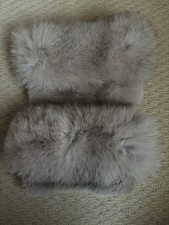 Women fox fur - cuffs, pair
