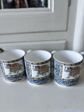 Wedgwood Blue Elephant Mug /Tankard x3 Made In England Vintage Bone China Rare