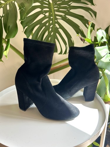 Dune suede black ankle - dune,