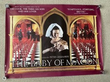 The Baby of Macon RARE ORIGINAL UK Cinema Quad FILM POSTER  100cm x 76cm.
