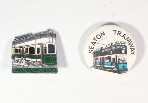 Two vintage seaton tramway - vintage, pin