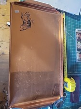 Large Vintage Heavy Copper Tray From Zambia