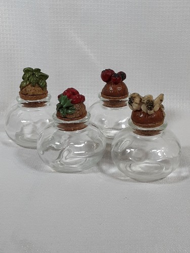 Lot vintage glass spice - of,