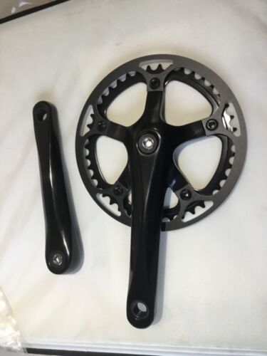 Alloy bicycle chainset black - alloy,