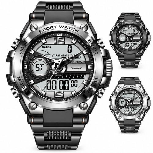 Mens military digital watch - military,