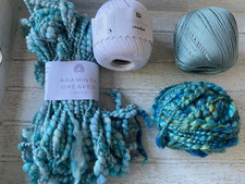 Handspun yarn and cotton